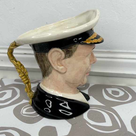 Royal Winton King George VI Grimwades Creamer Character Toby Jug Made in England - Picture 8 of 13